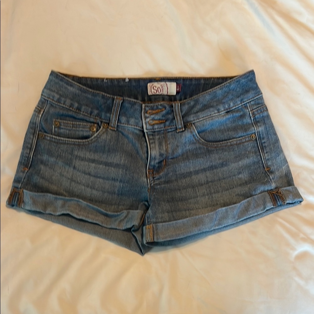 SO Women's Jean Shorts - Classic Blue Size 5